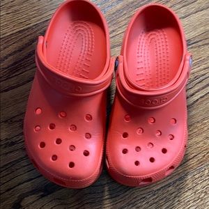 Orange Crocs